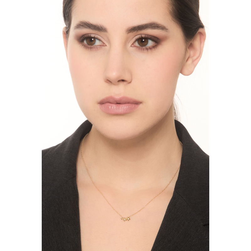 Damenkette mit Sternen aus Gelbgold 18K