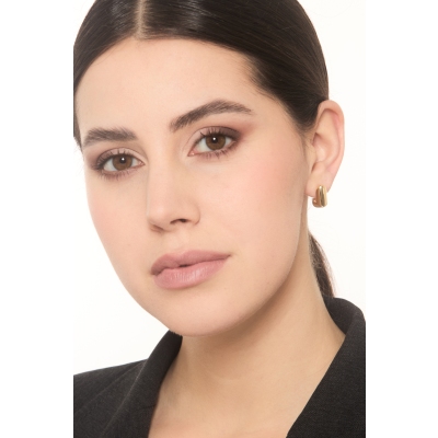 Eckige Ohrringe aus 18K Gelbgold