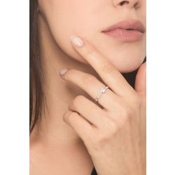 Weißgold Damenring Aquamarin mit Diamanten 2