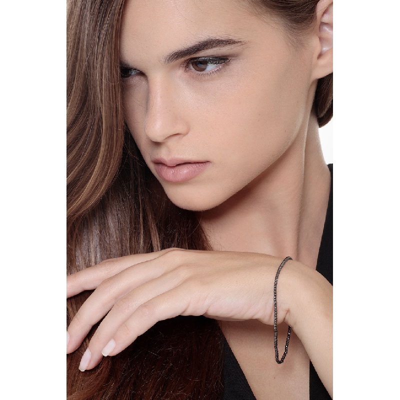 Armband Kugelkette aus Schwarzgold 18k