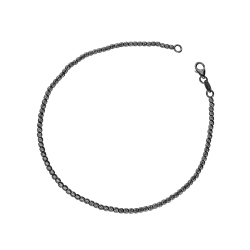 Armband Kugelkette aus Schwarzgold 18k