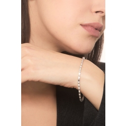 Weißgold 18K Tennisarmband mit Diamanten 2