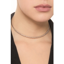 Choker aus Weißgold 18K mit Diamanten 2