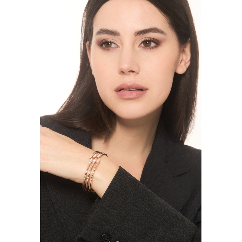 Designer Armband Damen aus 18K Roségold mit Diamanten