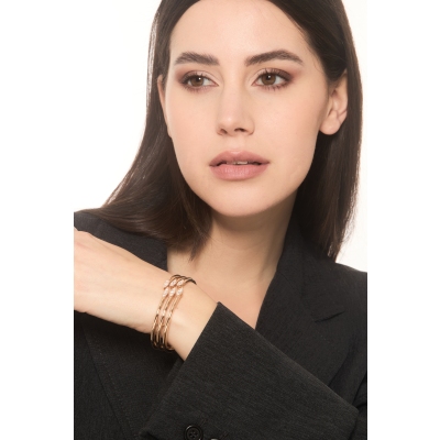 Designer Armband Damen aus 18K Roségold mit Diamanten