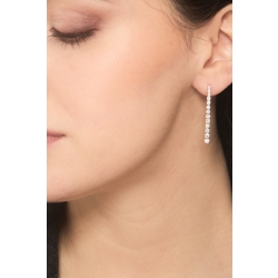 Diamant-Ohrringe aus 18-karätigem Weißgold  2