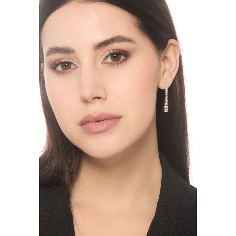 Diamant Ohrhänger aus 750er Weißgold