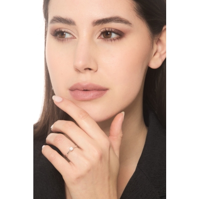 Solitär Ring Weißgold 0.30 kt Diamant