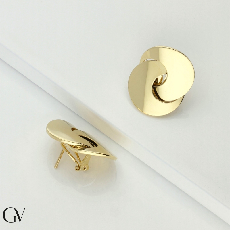 750er Gelbgold Ohrringe Damen