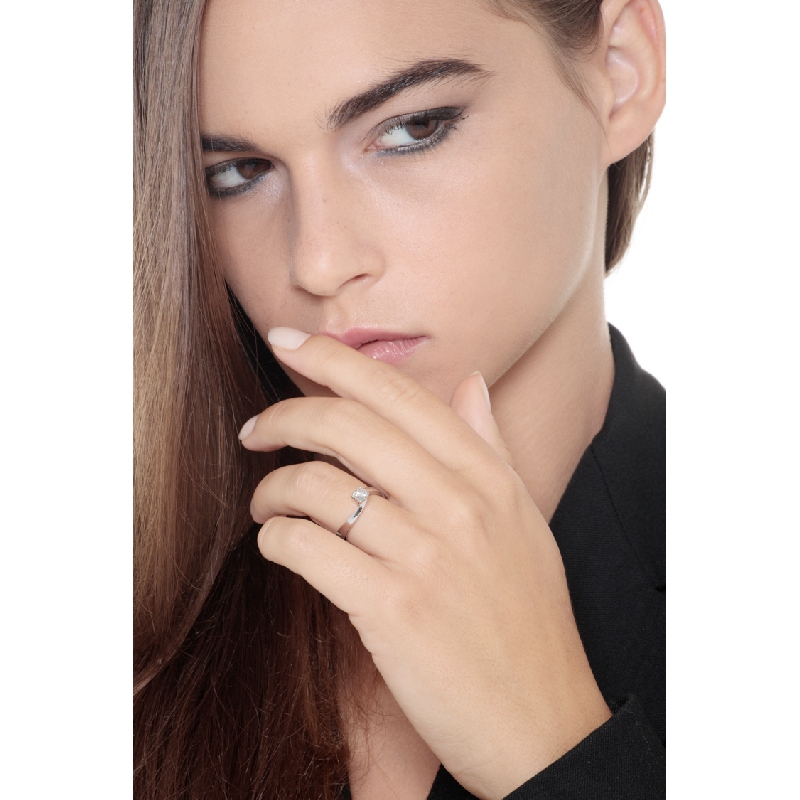 Weißgold Verlobungsring Brillant 0,35 Karat