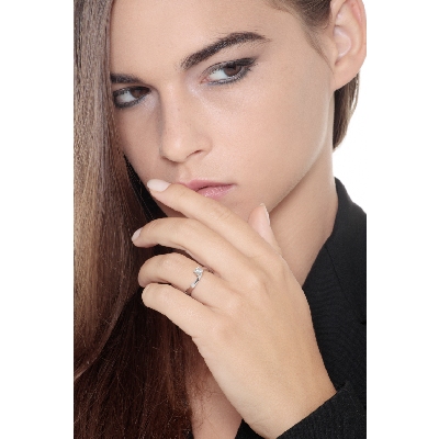 Weißgold Verlobungsring Brillant 0,35 Karat