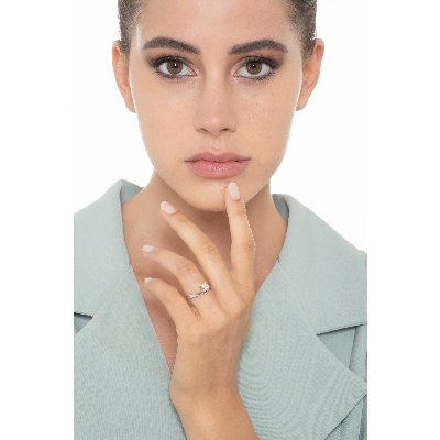 Verlobungsring Weißgold 750 Diamant 0,70 ct