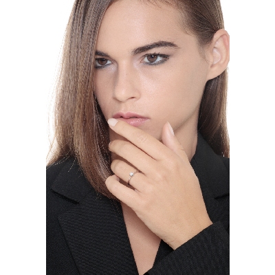 Weißgold Antragsring Diamant 0,20 Karat