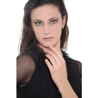 Weißgold Antragsring Diamant 0,25 Karat