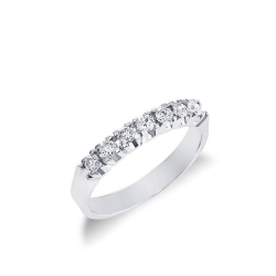 Weißgold Ring mit 7 Diamanten 0,35 Karat