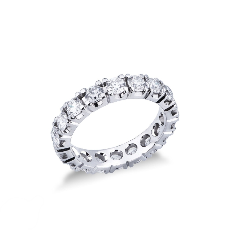 Eternity Ring Weißgold Diamanten von je 0,15 Kt