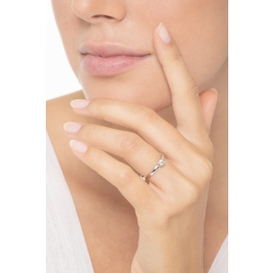 Verlobungsring aus Weißgold mit Diamant  2