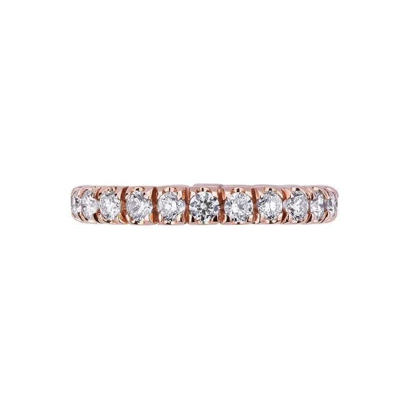 Memoire Ring mit Diamanten aus Roségold 18K