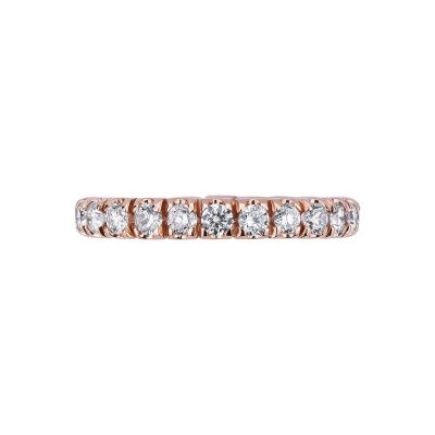 Memoire Ring mit Diamanten aus Roségold 18K