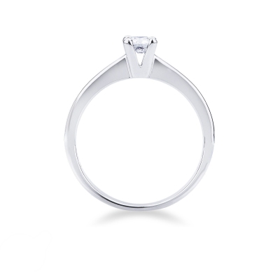 Weißgold Antragsring Diamant 0,25 Karat