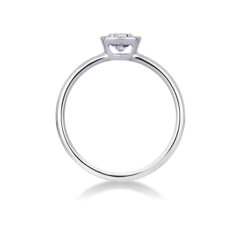 Weißgold Verlobungsring mit einem 0,50 ct Diamant