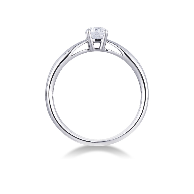 Verlobungsring Weißgold Diamant 0,40 Karat