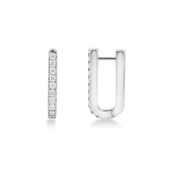 Ohrringe aus Weißgold mit Diamanten