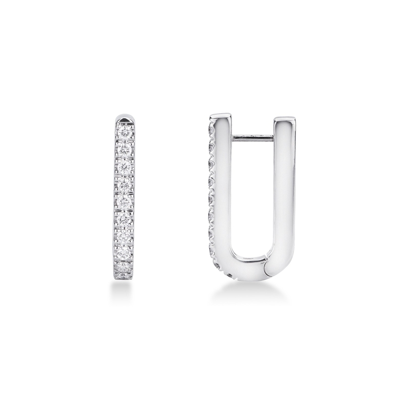 Ohrringe aus Weißgold mit Diamanten