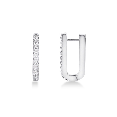 Ohrringe aus Weißgold mit Diamanten