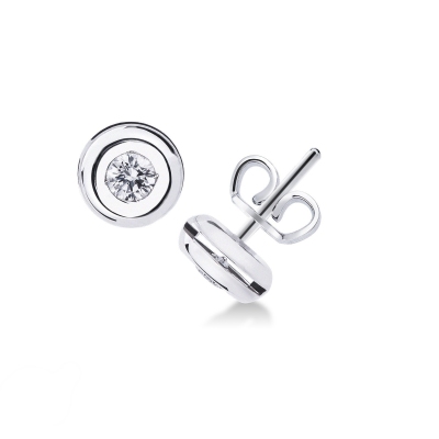 Diamantohrstecker aus Weißgold