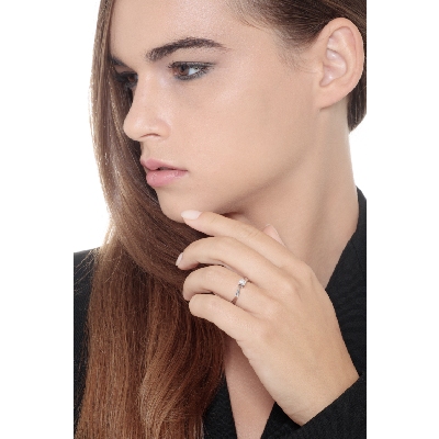 Diamant Verlobungsring in Weißgold