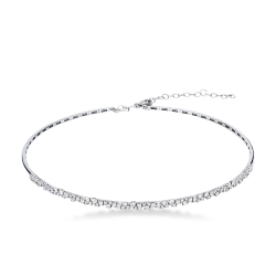 Choker aus Weißgold 18K mit Diamanten
