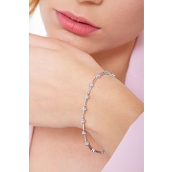 Weißgold Armband mit Kreuzen aus Brillanten  2