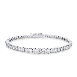 Elegantes halbstarres Armband mit Diamanten