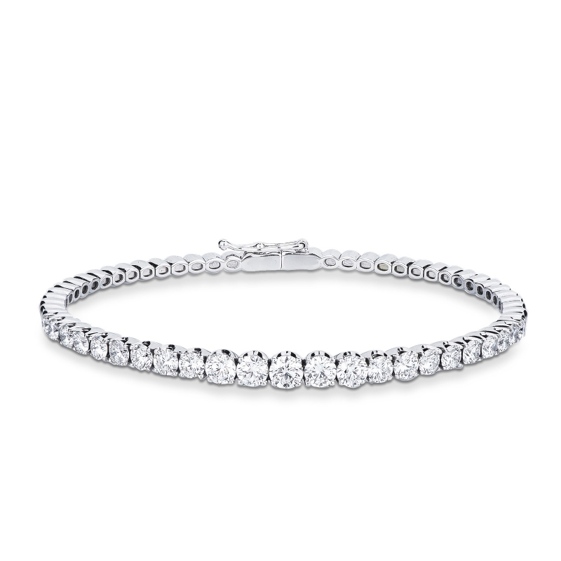 Elegantes halbstarres Armband mit Diamanten