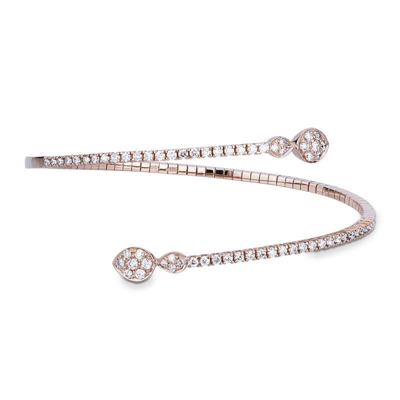 Roségold 18K Designer Armband mit Diamanten