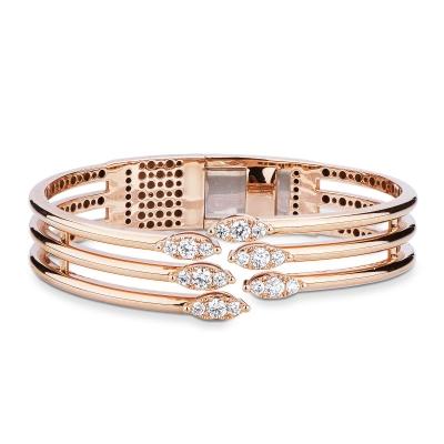 Designer Armband Damen aus 18K Roségold mit Diamanten