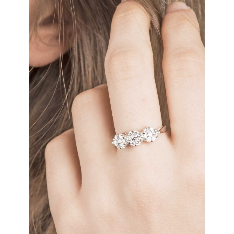 Trilogie Ring Weißgold ILLUSION