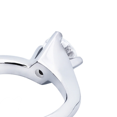 750er Weißgold Antragsring mit einem 1 Karat Diamanten