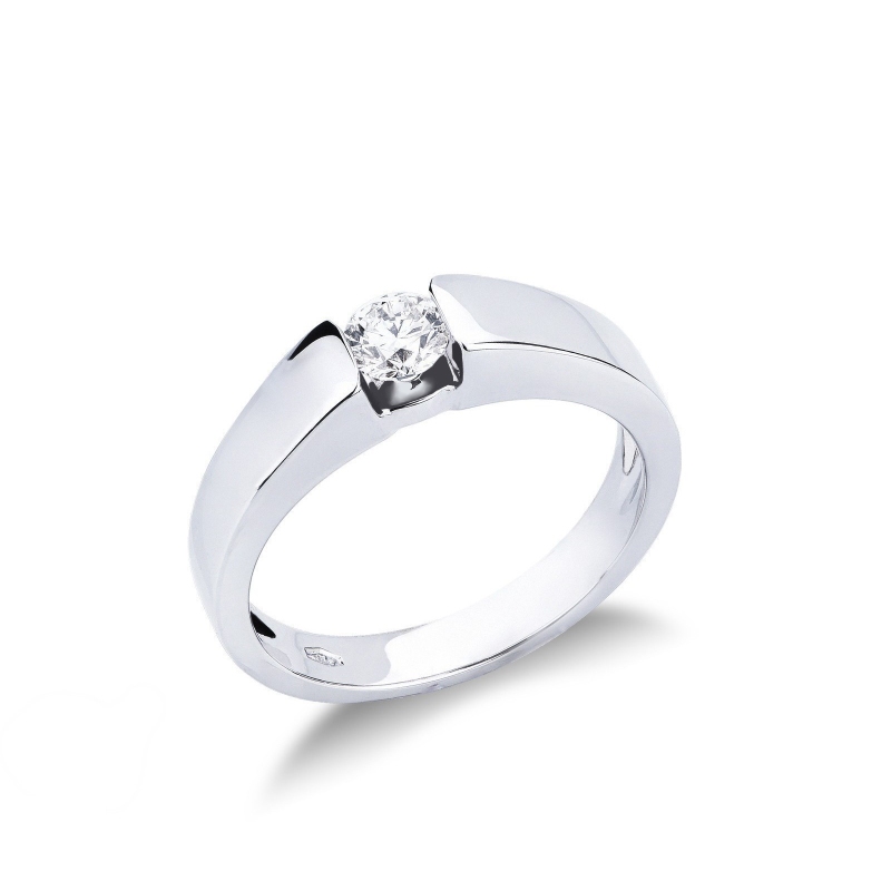 Solitär-Ring Diamant 0,3 ct Weißgold 750