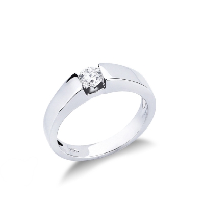 Solitär-Ring Diamant 0,3 ct Weißgold 750