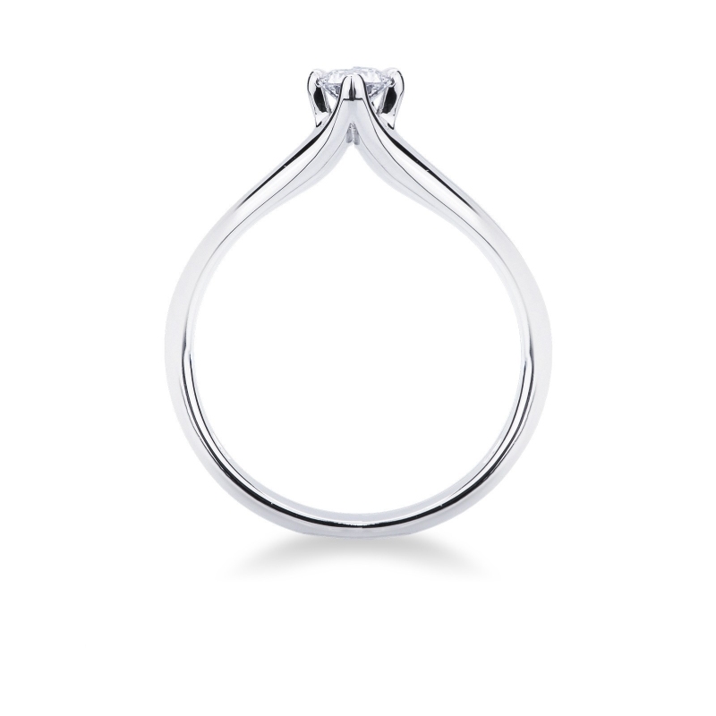 Weißgold Solitärring 0,25 Karat