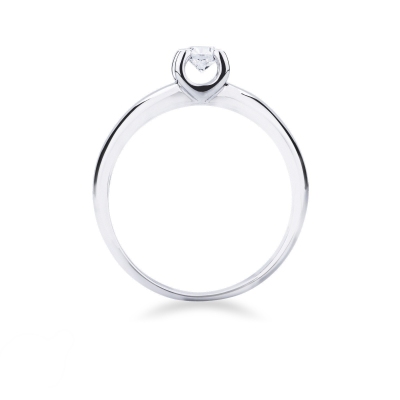 Solitärring Weißgold 750 Verlobung