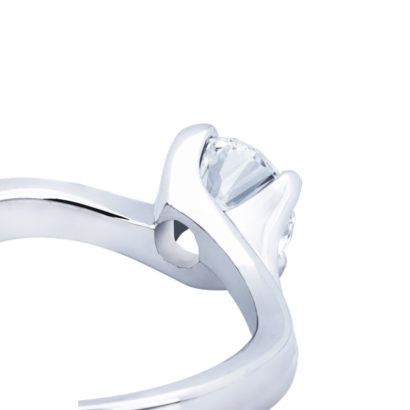 Verlobungsring 750 Weißgold Antragsring mit Diamant 1 Karat