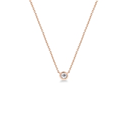 Diamant-Anhänger aus Roségold 18K