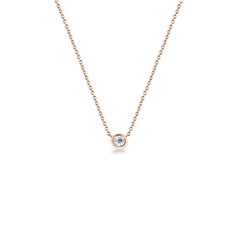 Diamant-Anhänger aus Roségold 18K