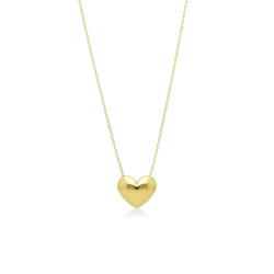 Gelbgold 18K Herzkette 