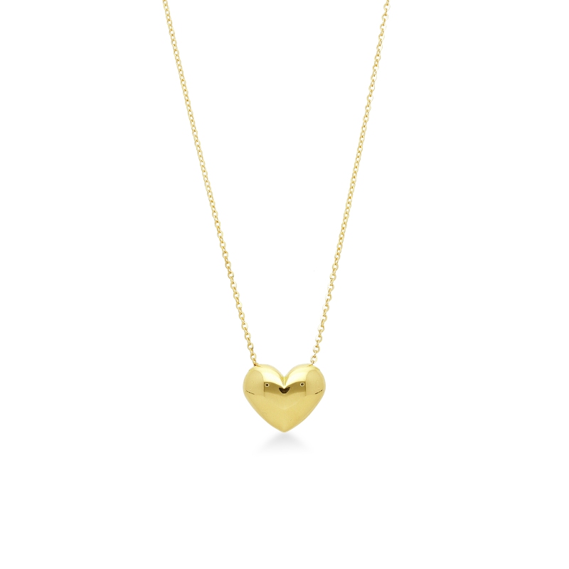 Gelbgold 18K Herzkette 