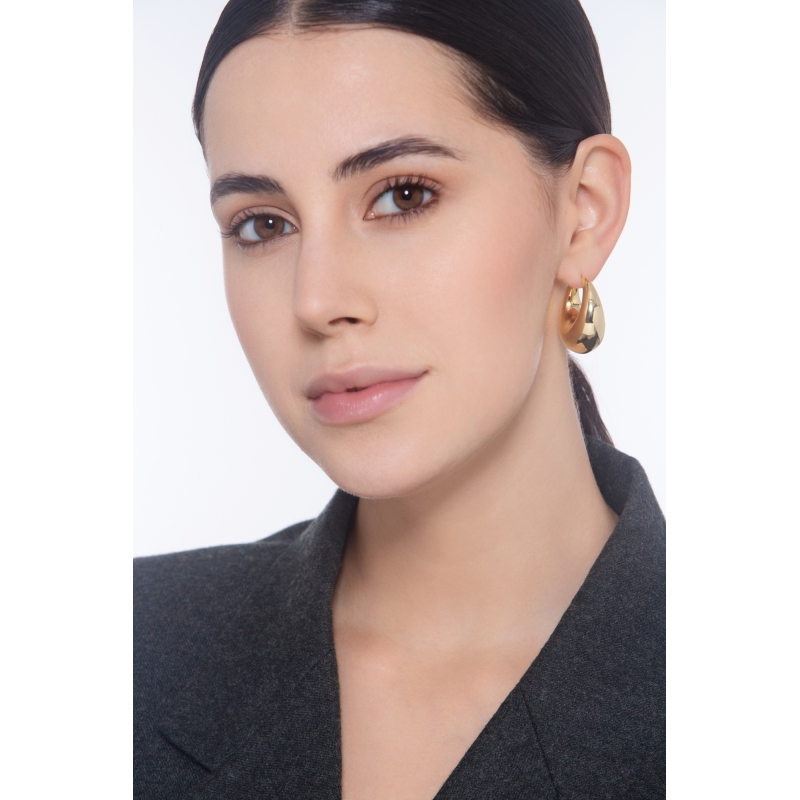 Chunky Ohrringe aus 750er Gelbgold