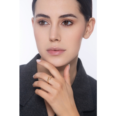 750er Gelbgold TOI&MOI Damenring 